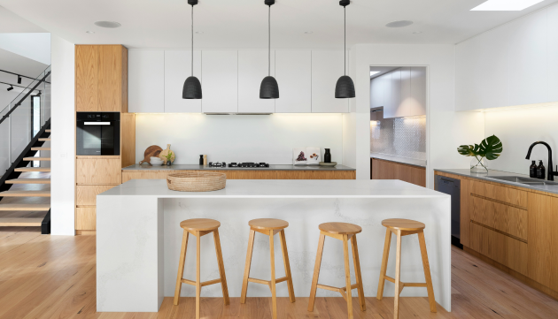 Interior design modern open kitchen